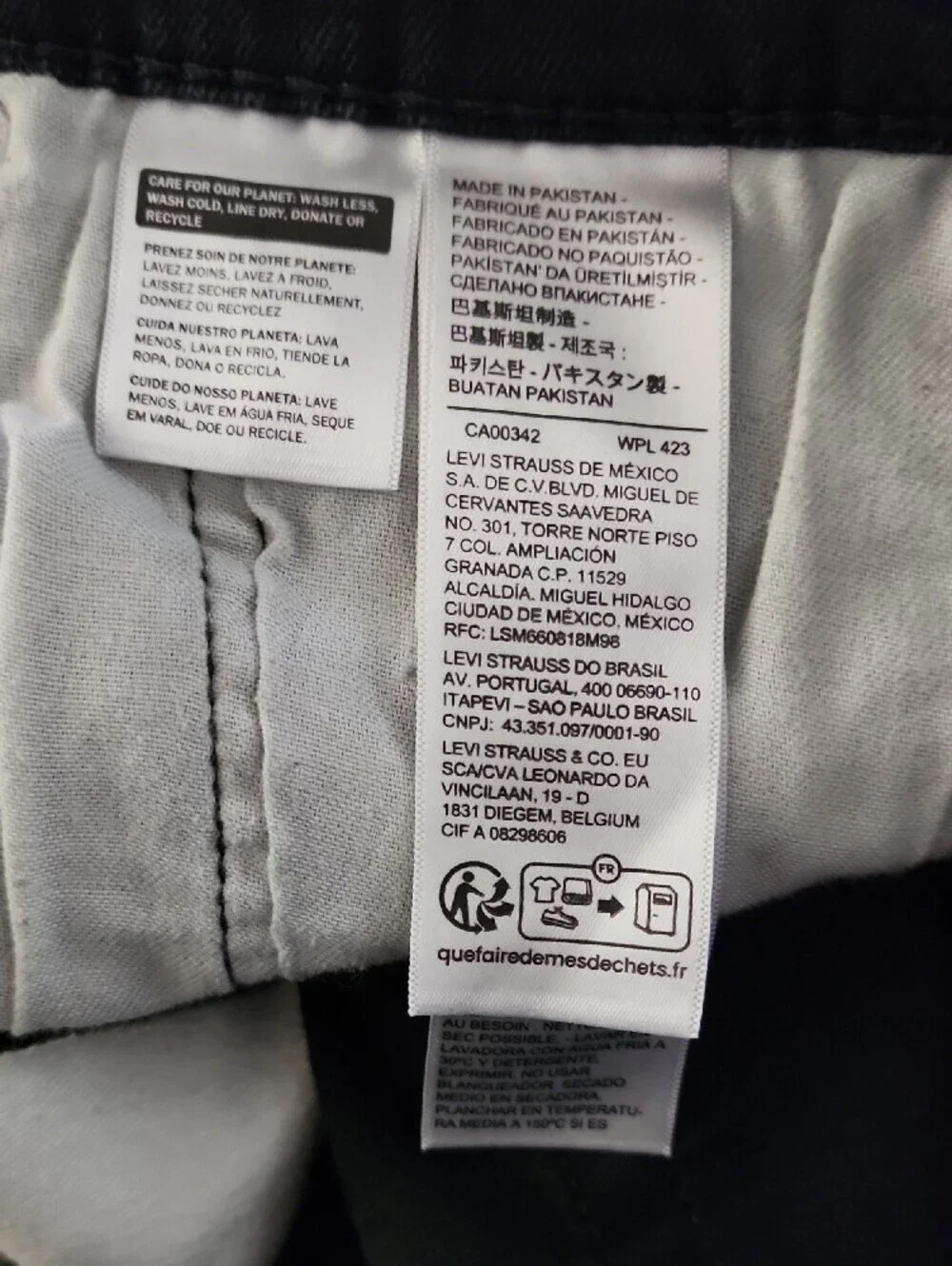 Levi's Black Slim Fit Men's Jeans